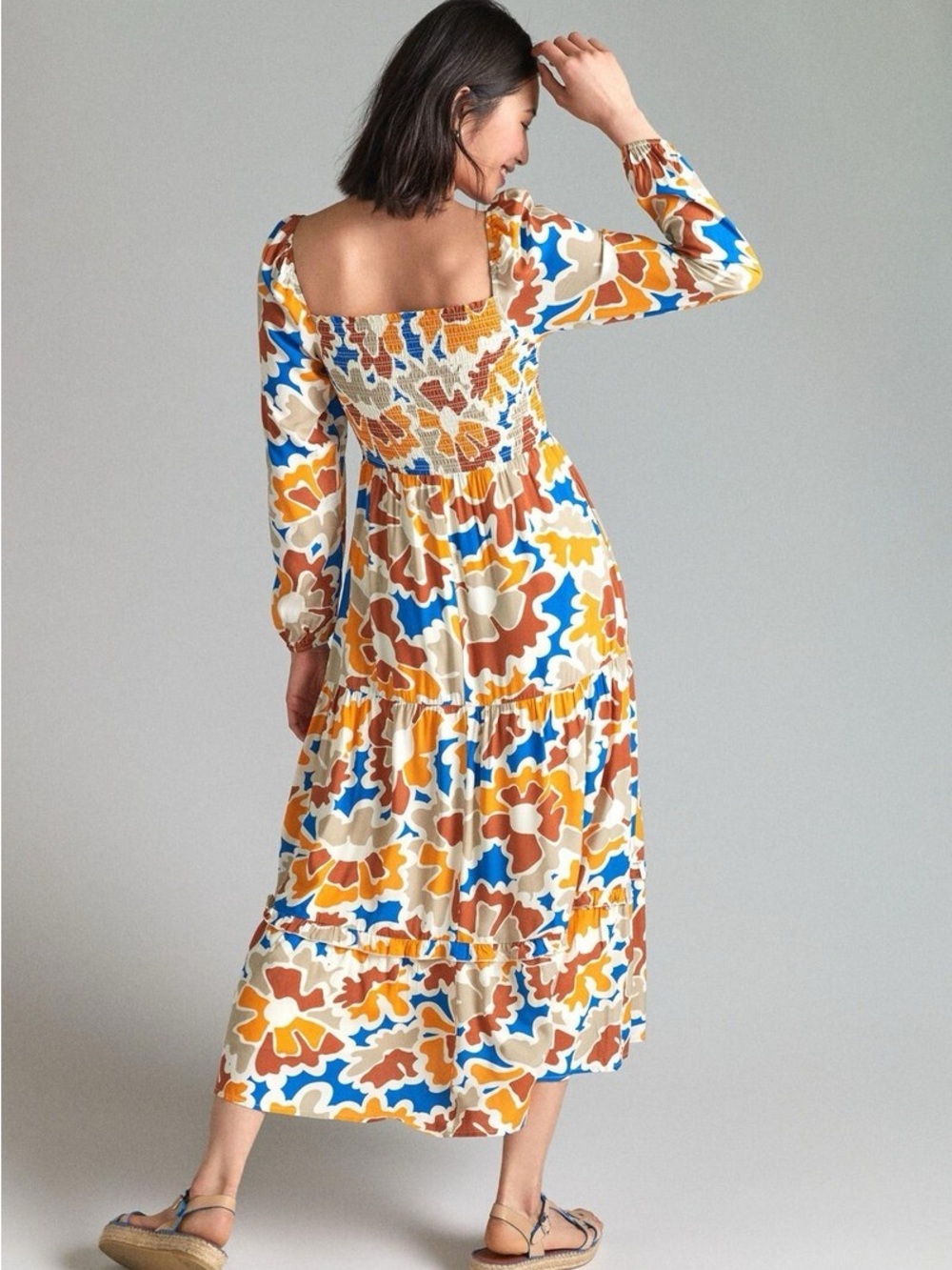 Dolan Smocked Midi Dress